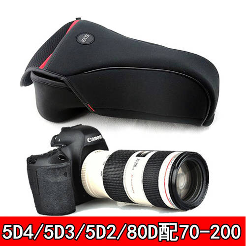 카메라 휴대용 소프트케이스 캐논 5D45D35D27D60D70D80D6D WITH 70-200 멍청한 놈 렌즈 수납가방