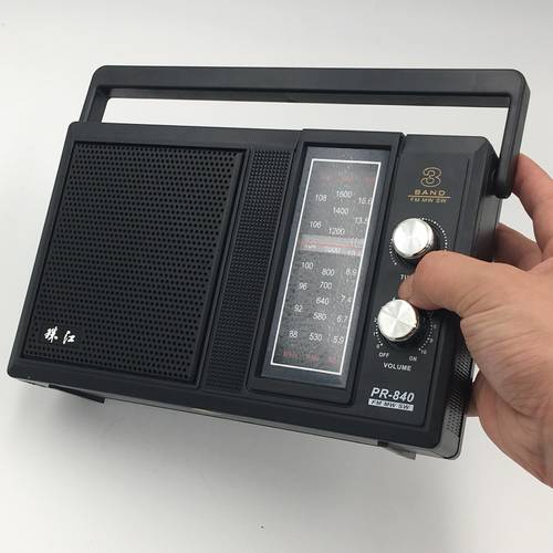레트로 주강 브랜드 상표 라디오 PR840 올웨이브 중간 및 짧은 웨이브 FM AC/DC 충전 중년 노인 탁상용 FM