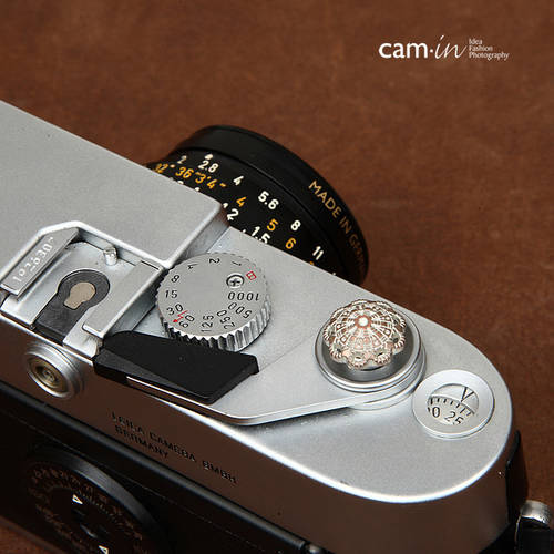 cam-in 후지필름용 LEICA 거리계 디지털카메라 전용 셔터 버튼 펀칭 꽃잎 제품 상품 cam9118