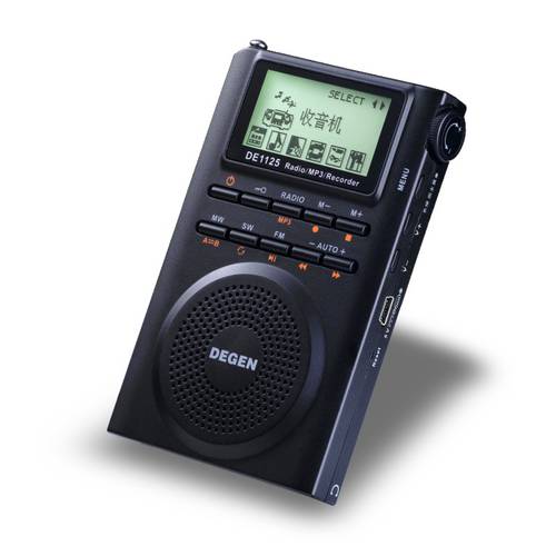 Degen/ DEGEN DE1125H 라디오 올웨이브 휴대용 포켓형 디지털 동조 고연령 충전식 스테레오 노인용 방송 반도체 fm 휴대용 소형 MP3 PLAYER