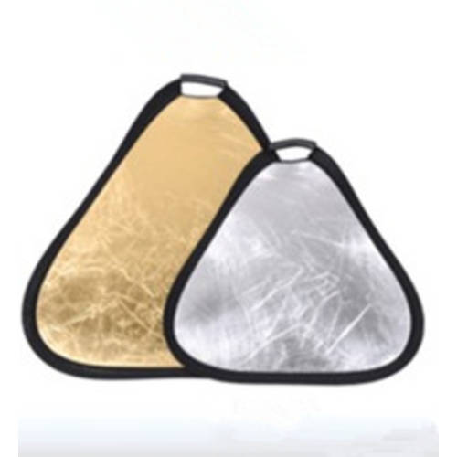 재고정리 30cm 삼각형 휴대용 금은 양면 반사판 조명판 편리한 보류 반사 보조등 선물 휴대용