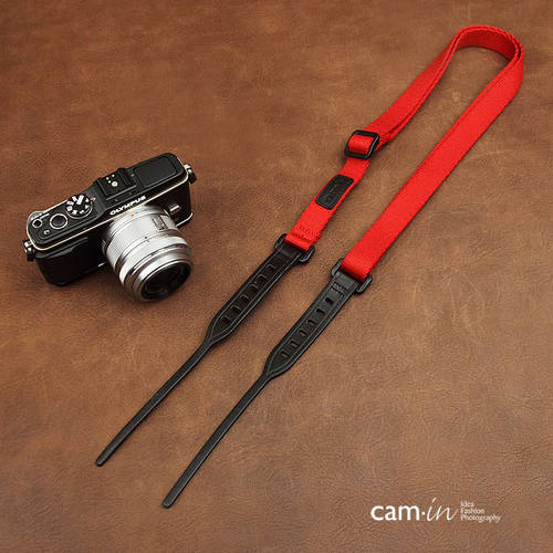 cam-in 조절가능 길이 DSLR 디지털카메라 배낭스트랩 미러리스디카 촬영 넥스트렙 진홍색 CAM1835