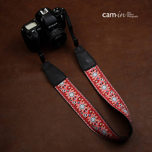 cam-in 자수 시리즈 민족풍 DSLR 디지털카메라 배낭스트랩 미러리스디카 촬영 넥스트렙 CAM7460