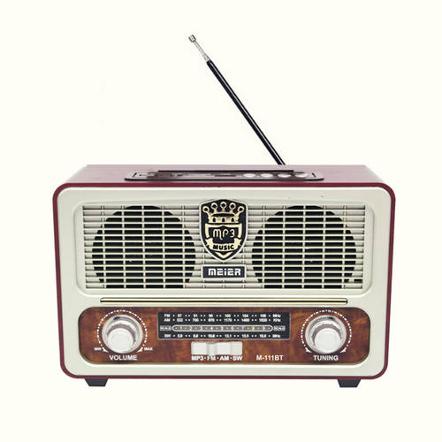 유럽 탁상용 DSP 올웨이브 고연령 구형 라디오 충전 블루투스 SD카드슬롯 FM 중파 단파 목제