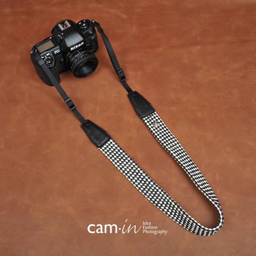cam-in 흑백 사각형 만능형 DSLR 디지털카메라 배낭스트랩 미러리스디카 촬영 넥스트렙 cam8680