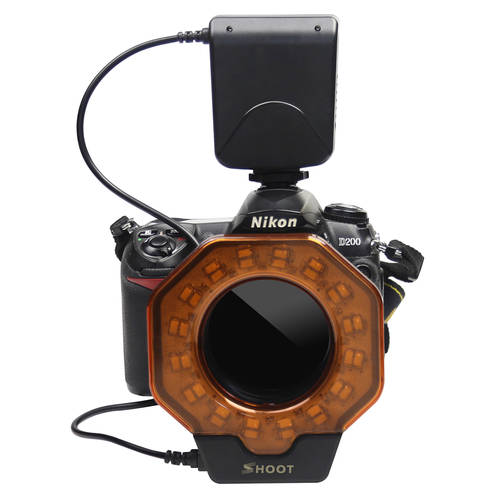 SHOOT 근접촬영접사 링라이트 조명 SL-103C 근접촬영접사 LED 원형 조명플래시 만능형 D750D90/5D2 원형