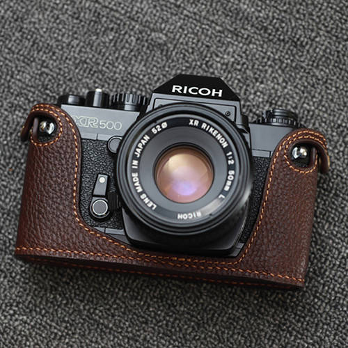 【Funper】Ricoh 리코RICOH RX500 카메라가죽케이스 소가죽 베이스 보호케이스 액세서리 레트로 카메라가방