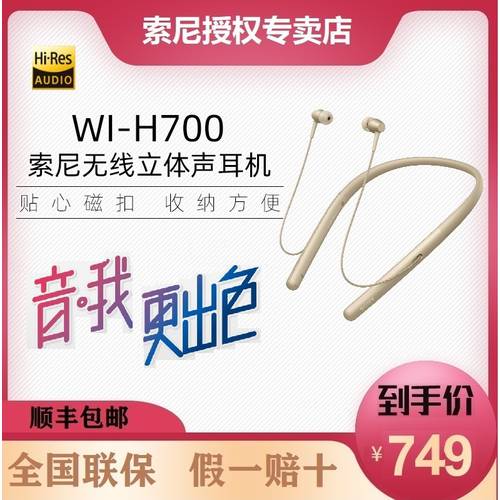 Sony/ 소니 WI-H700 무선블루투스 이어폰 바이노럴 헤드셋 목걸이형 인이어 런닝 스포츠