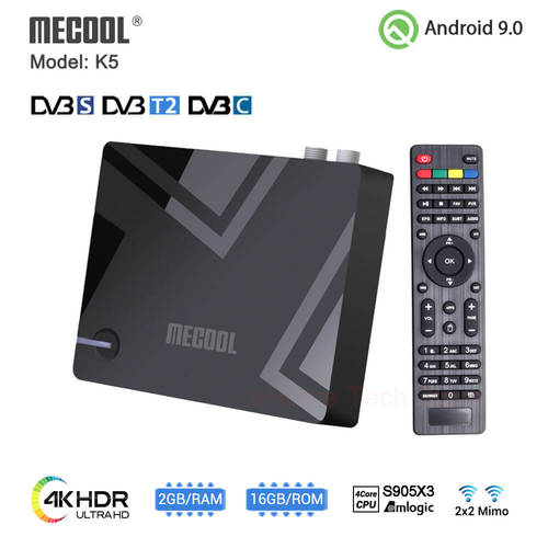 MECOOL K5 2G 16G Smart Tv Box Android 9.0 Amlogic S905X3 2.4