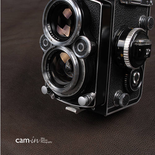 cam-in Rolleiflex 조명플래시 포트 플러그 + 셔터 버튼 롱타입 실버 cam9051