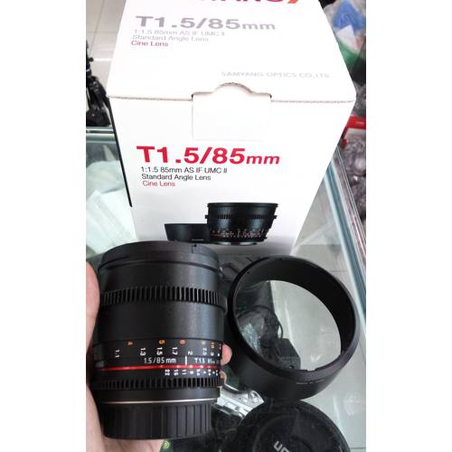 한국 SANYANG 렌즈 85F 1.4 85F 1.5 렌즈 정품 후드