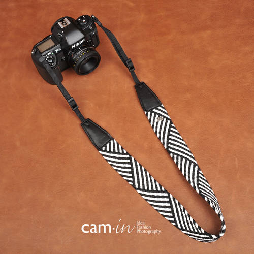 cam-in 흑백 질감 만능형 DSLR 디지털카메라 배낭스트랩 미러리스디카 촬영 넥스트렙 cam8678
