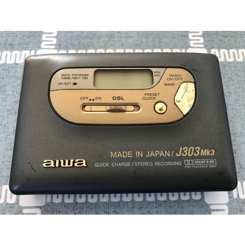 Aiwa/ AIHUA J303mk3 개폐식 테이프 플레이어 블랙 （2020）