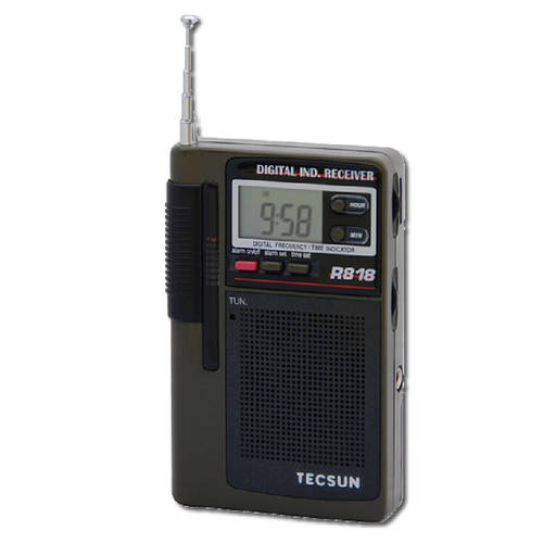 Tecsun/ TECSUN 텍선 R-818 TECSUN 텍선 R818 포켓형 타입 휴대 세로 라디오 올웨이브 라디오