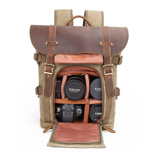 디지털카메라가방 캔버스 촬영 숄더SLR 가방 캐논니콘 가방 방수 남여공용 프로페셔널 대용량