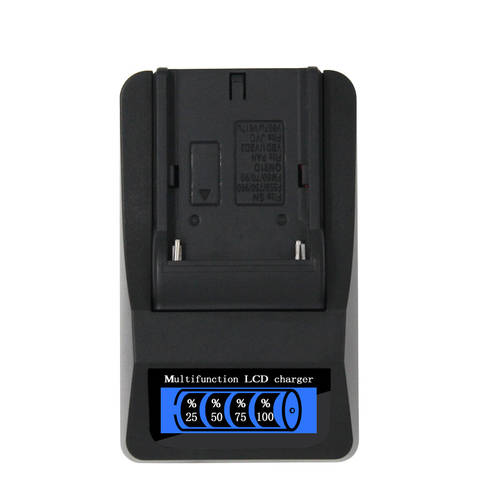 스마트 LCD LCD 고속충전 소니 NP-F550 F750 F970 카메라 배터리충전기 DC USB