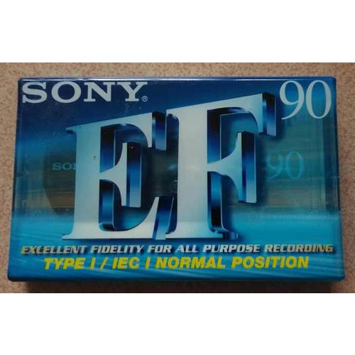 소니 EF-90 공백 카세트 녹음 포함 리피터 반복플레이어 전용 카세트
