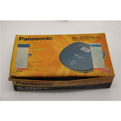 일본 정품 클래식 기종 파나소닉 SL-CT570 휴대용 플래그십스토어 CD 카세트 액세서리 풀셋팅