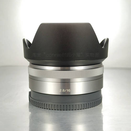 SONY 소니 E 16 2.8 16mm F2.8 E16 후드 마이크로 단일 렌즈 전용 마운트 49mm
