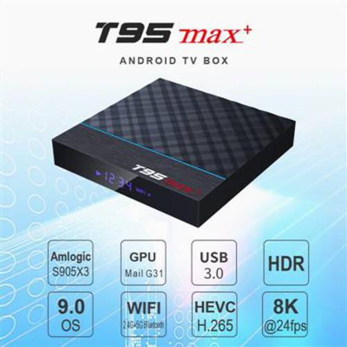 T95 Max Plus Amlogic S905X3 Quad Core android 9.0 smart tv b