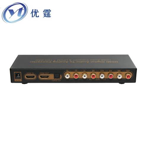 YOUTING LPCM 7.1CH HDMI 오디오 음성 젠더 다채널 RCA 시뮬레이션 오디오 음성 출력 외부연결 작업 j