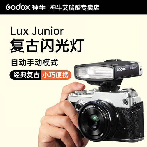 GODOX Lux Junior 레트로 카메라 플래시 조명 SLR 마이크로 싱글 촬영 캐논 소니 리치 SHI 니콘 Oba 아웃사이드샷 미니 핫슈 조명 디지털 휴대용 및 소형 카메라 플래시