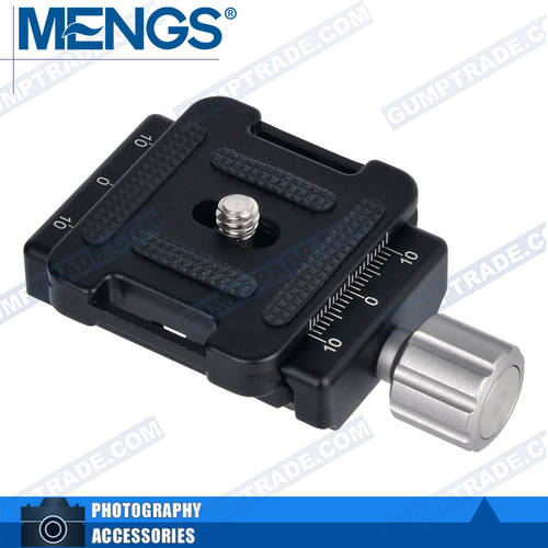 MENGS DC-34A 1/4 Screw Clamp+Quick Release Plate - Silver