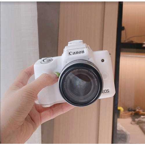 카메라 m50 2세대 범용 실리콘 커버 보호케이스 소프트 캐논 200D 소니 ZV1 화이트 블랙