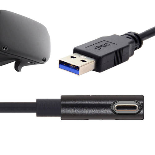 L자형케이블 호환 Oculus Link USB-C 지원 Steam VR Quest Type-C 3.0 데이터케이블