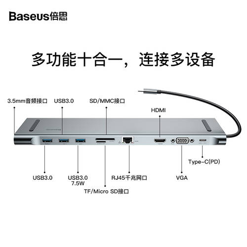 BASEUS typec 도킹스테이션 확장 사용가능 macbook pro16 13 인치 썬더볼트 3 화웨이 노트북 air 핸드폰 hdmi 액세서리 usb 어댑터 맥북 젠더 화면 전송