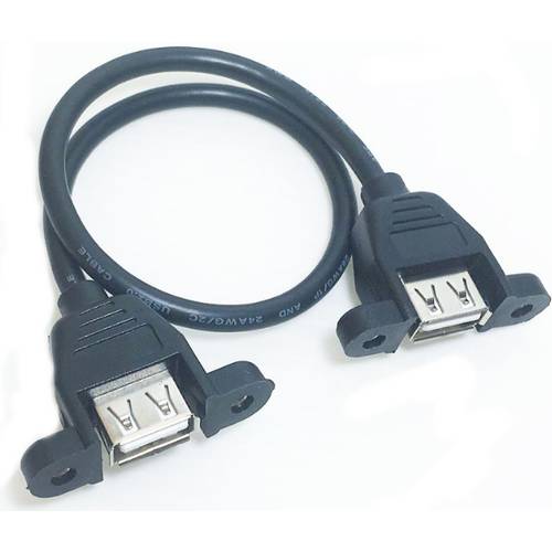 USB 암-암 케이블 듀얼포트 구리 50 센티미터 포함 볼트 인치 USB2.0 암-암 젠더케이블 가능 고정