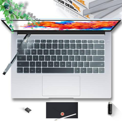 14 인치 화웨이 MateBook B3-410/510 키보드 보호필름 키스킨 B5-420 노트북 15.6 먼지커버 실리콘 패드 HD 블루레이 스크린 보호필름 액세서리