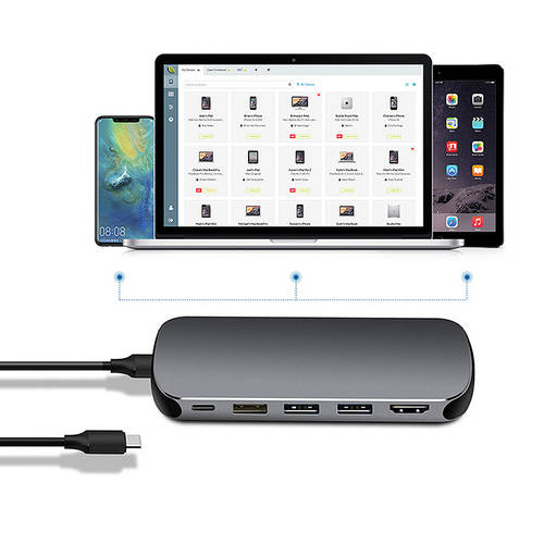 Type-C 도킹스테이션 사과 MacBook 젠더 USB-C 어댑터 HDMI/VGA 확장 프로젝터 TV