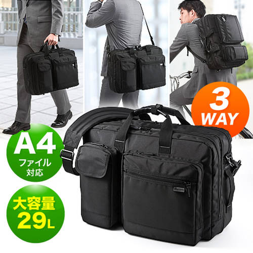일본 sanwa 대용량 29L 심플 숄더백백팩 다기능 방수 비즈니스 노트북 PC 가방 15.6 인치