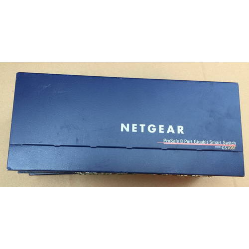 정품 NETGEAR넷기어 NETGEAR GS108T v1 8 포트 기가비트 스마트 관리 타입 인터넷 스위치