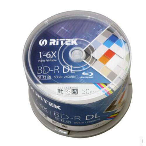 RITEK 블루레이 대만산 프로페셔널에디션 블루레이 CD굽기 BD 50G 6X 블루레이 플레이트 BD-R 50 장