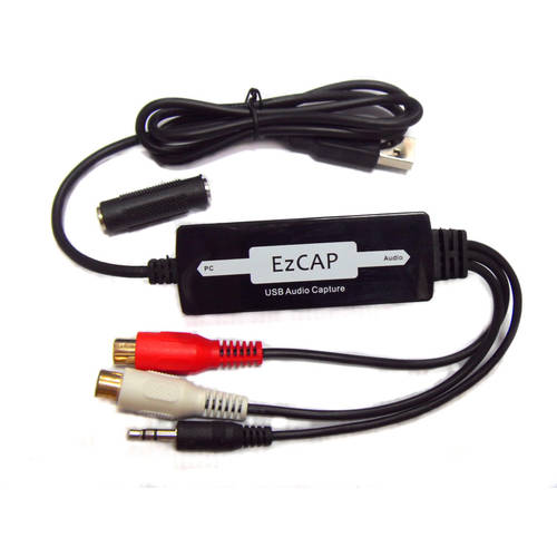 ezcap USB 녹음기 오디오 음성 레코딩 캡처카드 양손 채널 수집 채집 USB Audio Capture