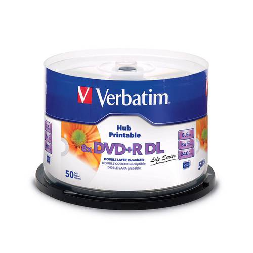 버바팀 Verbatim 8G CD 인쇄 가능 DVD+R CD굽기 D9 레코딩 CD CD 음반 레코드 DL 대용량 8.5G 밀가루 50 개 버바팀 Verbatim Verbatim CD 8G 프린트 CD 대용량 CD