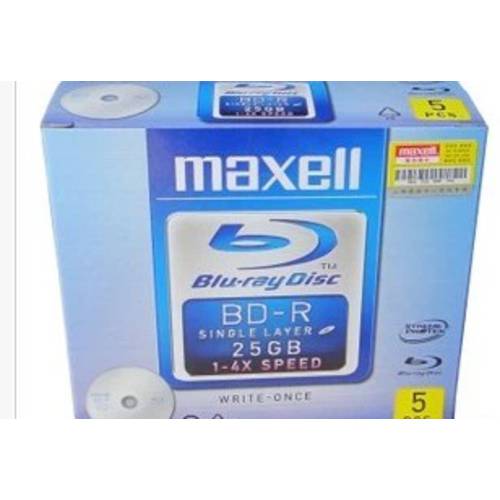 MAXELL 맥셀 （ 멕셀 ）4x BD-R 블루레이 CD 25G 모놀로식 박스 포장 CD굽기 대만산
