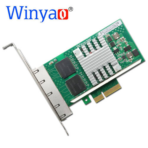 Winyao WYI350T4V2 PCI-E X4 서버 4포트 기가비트 네트워크 랜카드 I350T4
