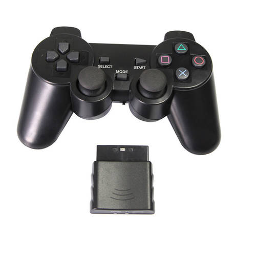 PS2 무선 조이스틱 센서포함 유선 핸드메이드 이중 충격 움직임 게임 조이스틱 2.4G 컨트롤러 끊김없는