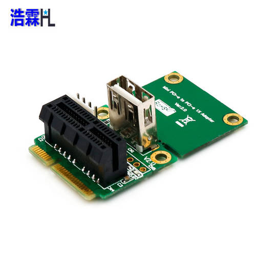 HL （HL）Mini PCI-E TO PCI-E 어댑터 , PCI-E 1X TO Mini PCI-E 포함 USB2.0 출력 어댑터