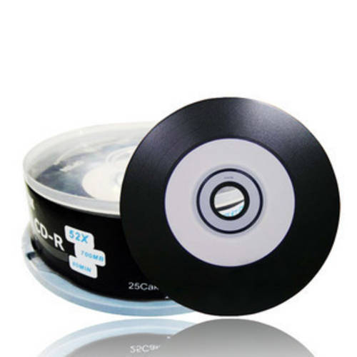 RITEK 정품 CD 뮤직 양면 비닐 52X CD-R 인쇄 가능 CD CD굽기 비닐 CD 25 피스