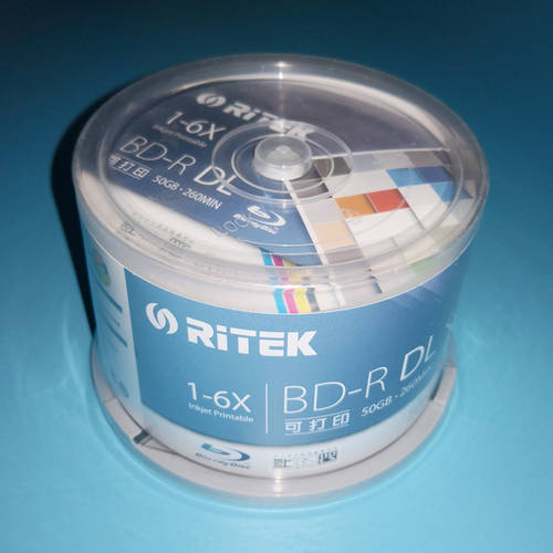 【 청도 잔혁 】 RITEK 블루레이 인쇄 가능 BD-R DL 6X 50G 대만산 공백 블루레이 50G CD
