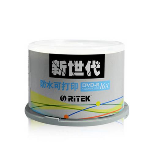 RITEK RITEK 뉴 제너레이션 DVD-R 프린트 CD 16X50 개 방수 가능 프린트 CD굽기