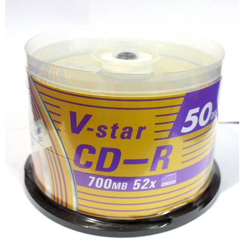 버바팀 Verbatim 시리즈 V-star CD-R52X50P 배럴 공백 CD CD굽기