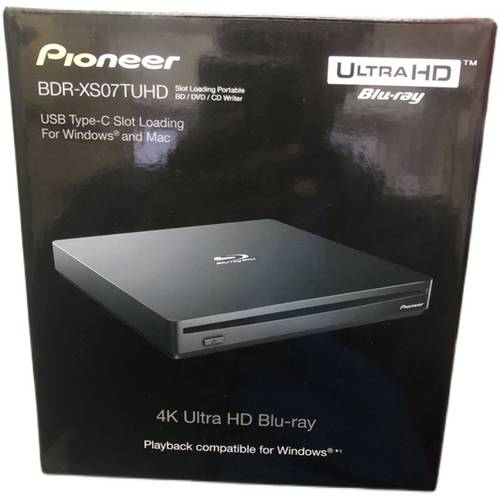 파이오니아PIONEER PIONEER4K 외장형 블루레이 CD-ROM BDR-XS07T UHD 흡입식 CD플레이어 BD PLAYER
