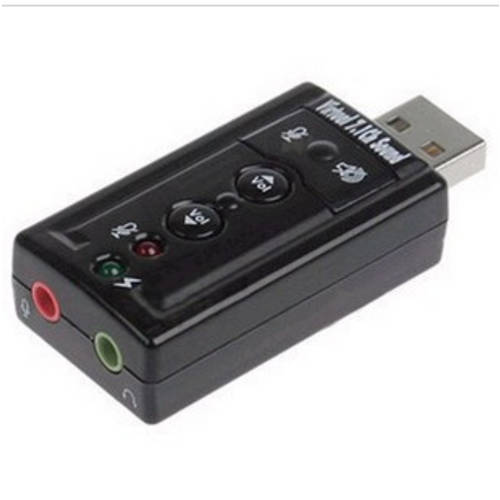 블랙 USB 사운드카드 USB 7.1 사운드카드 외장형 사운드카드 노트북 사운드카드 조절가능 제어 USB 사운드카드