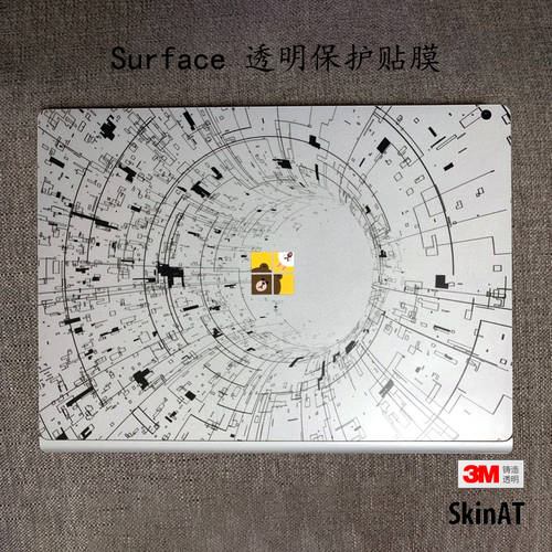 SkinAT 마이크로소프트 Surface book3 보호필름 book2 투명 스티커 종이 13/15 인치 본체 컬러스킨