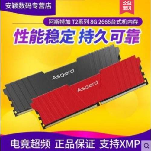 Asgard/ Asgart 뤄지 T2 32G 2666 3000 게이밍 PC 메모리 램 RGB